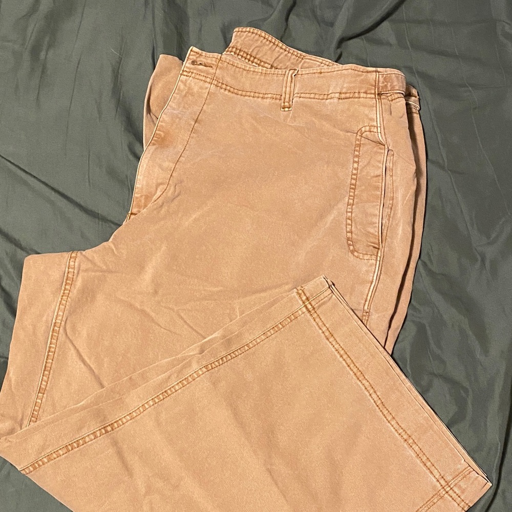 Old Navy Khaki Trousers Wide Leg Size 22